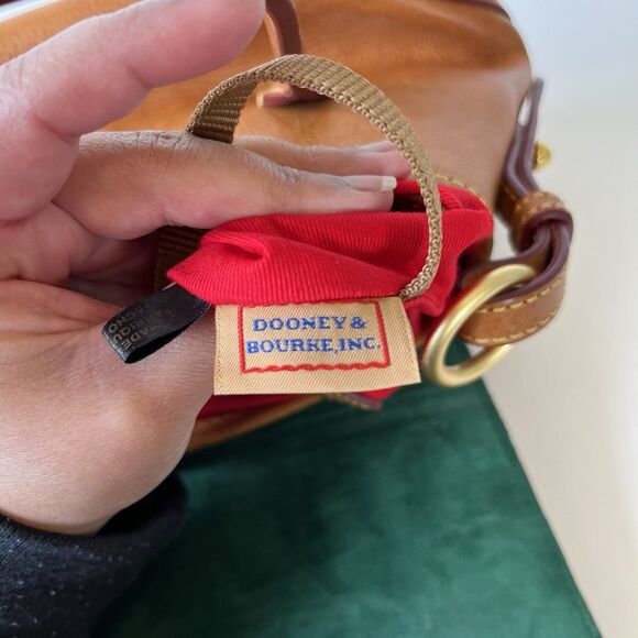 Dooney & Bourke Florentine Elisa Leather Bag Purse Small Natural Color No Strap - Picture 14 of 15